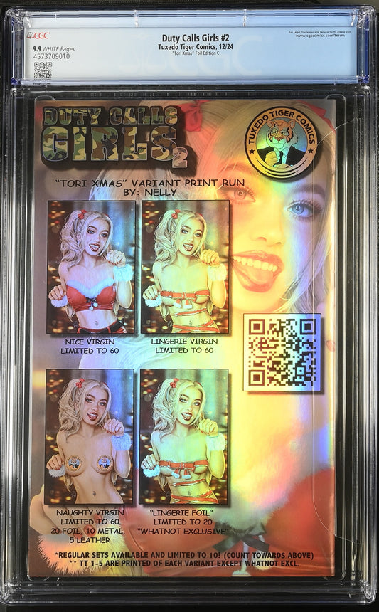 Tori Xmas - Foil "Naughty" AP #1 - CGC 9.9