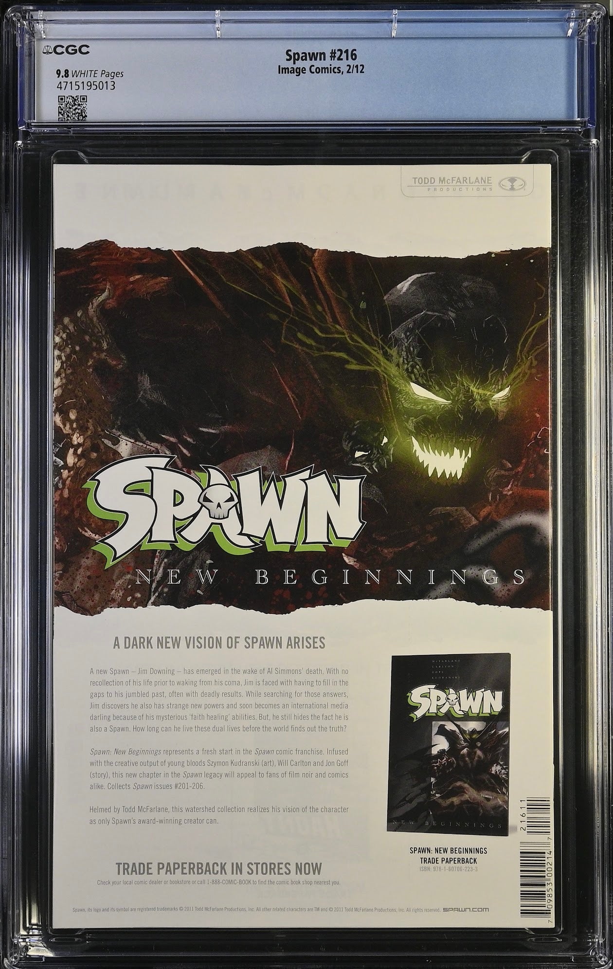 Spawn #216 Cover A Todd McFarlane CGC 9.8
