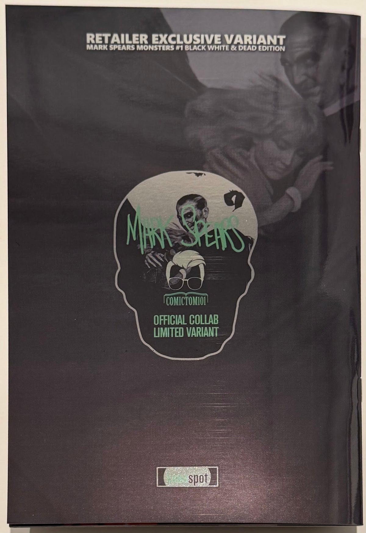 Mark Spears Monsters #1 Batman #423 Homage Foil B/W Virgin
