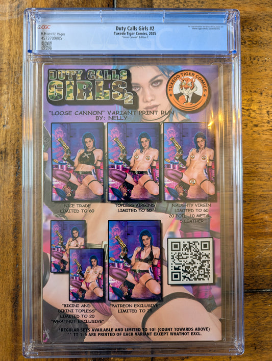 Loose Cannon - Cover C (Naughty) - CGC 9.9