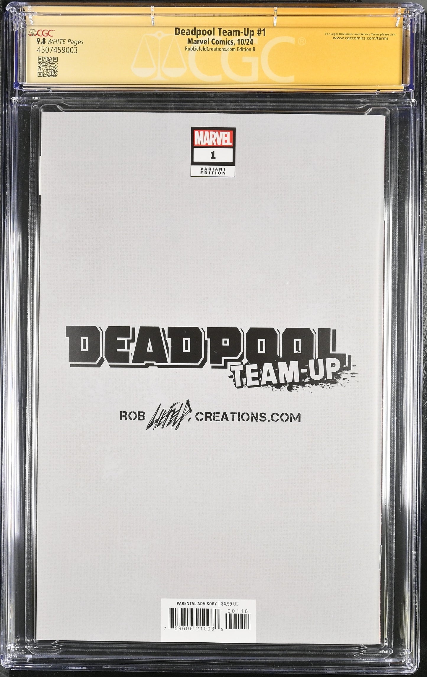 Deadpool Team-Up #1 - CGC 9.8 - Signed