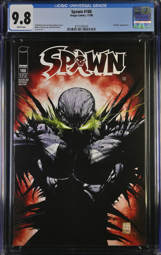Spawn #186 Cover A Whilce Portacio CGC 9.8