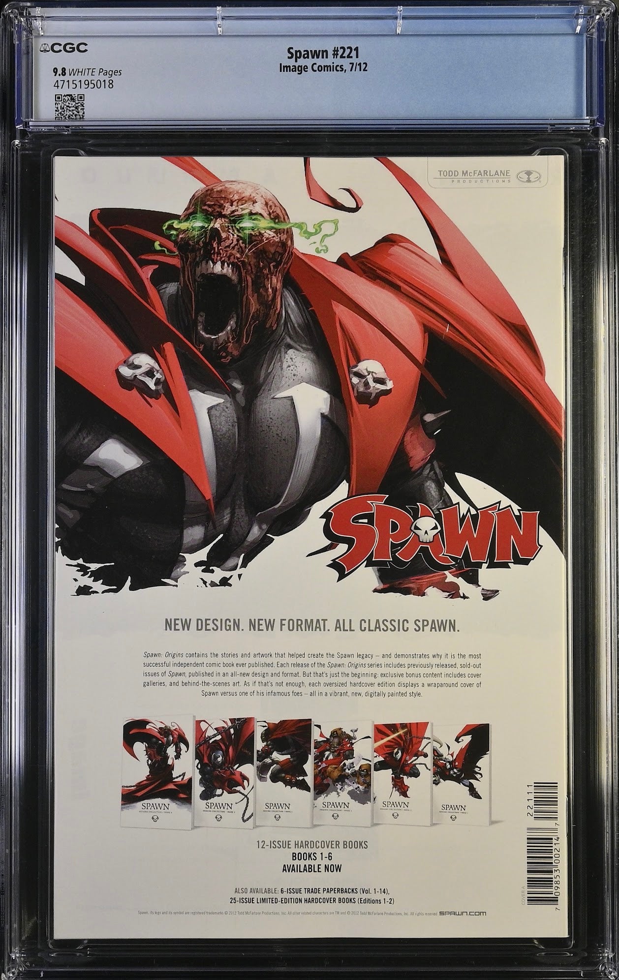 Spawn #221 Cover A Todd McFarlane CGC 9.8