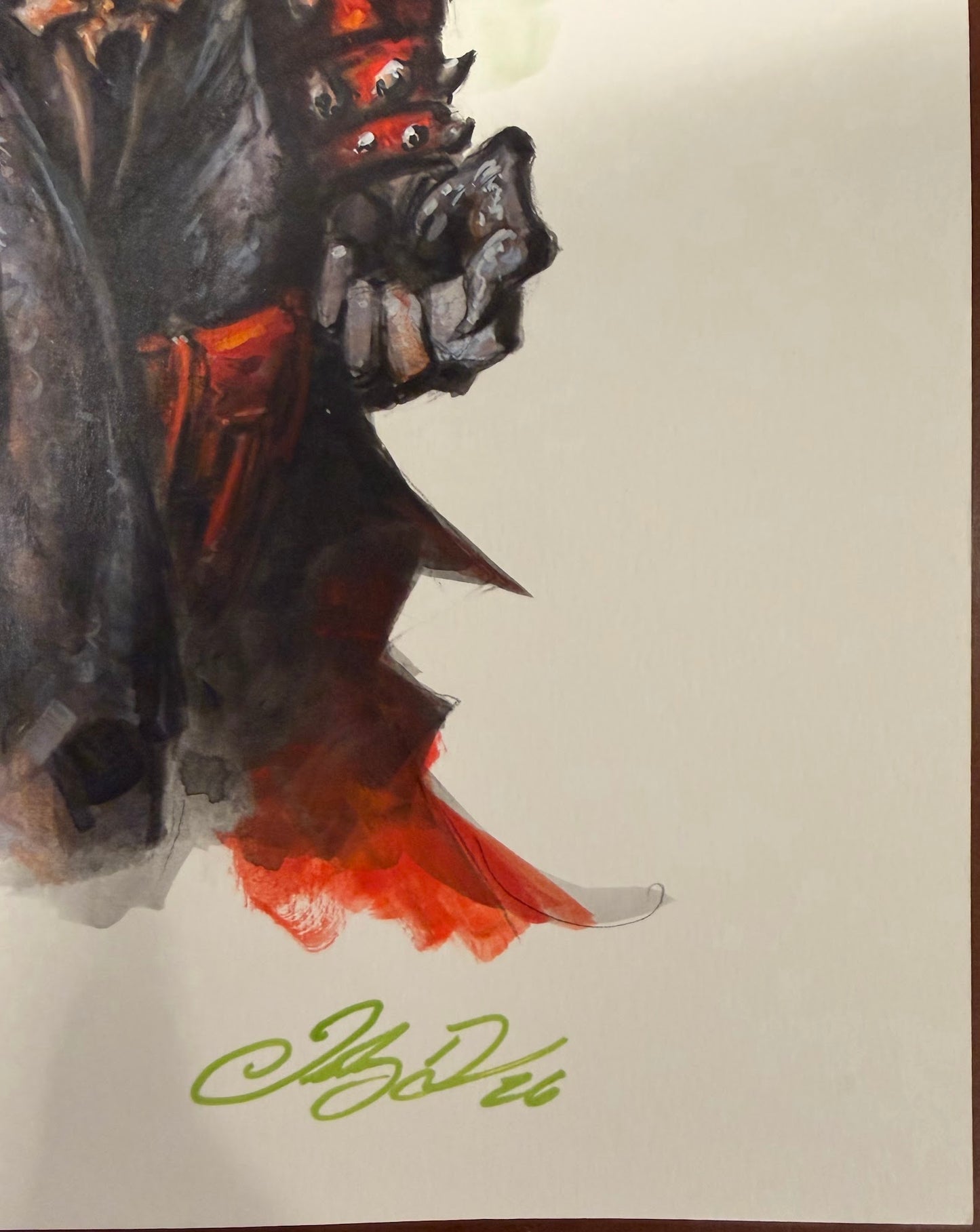 Spawn - 11x17 Acrylic Painting - Original Art by Johnny Desjardins